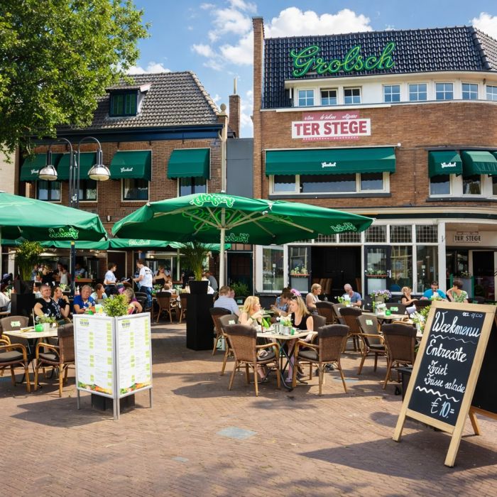 Terras van het hotel