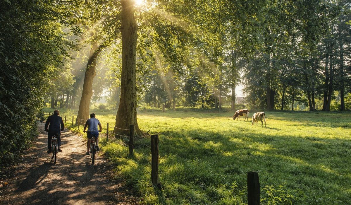 fietsers in Oldenzaal
